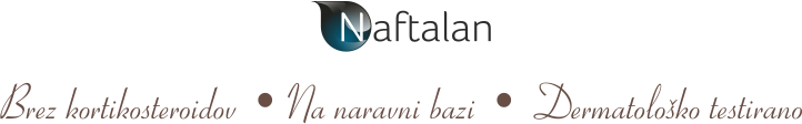 Naftala - logo in tekst