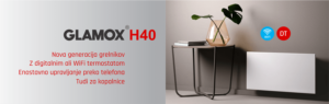 Električni radiator z WiFi - GLAMOX H40
